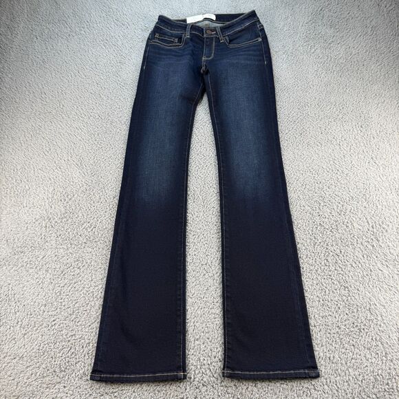 BKE Buckle Stella Tailored Bootcut Jeans Women’s 25L Blue 25x33.5 Low Rise Slim - Picture 1 of 13